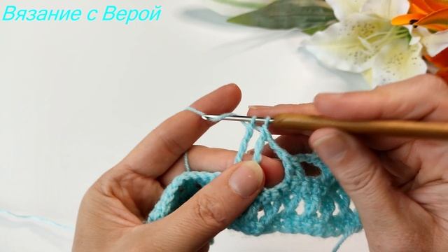 Потрясающей красоты узор крючком для кардиганов, топов, маек