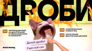 Перевод обыкновенной дроби в десятичную. 5 класс
