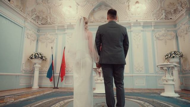 Регистрация во Дворце бракосочетания №2. Съемка видео