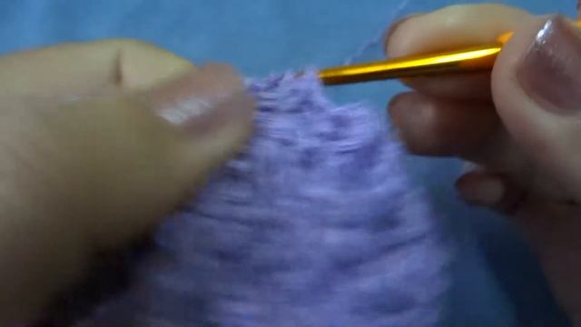 Узор «Клеточка» выпуклыми и вогнутыми столбиками с накидом. Урок 47.