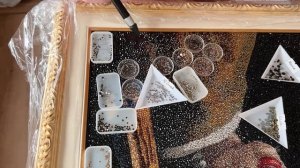 Картина из цветных страз. Инкрустация кристаллами. Пр?
