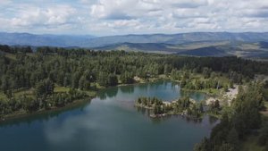 Красная гора, мультинские озёра. Вид сверху