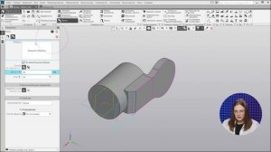 Создание детали Вилка в КОМПАС-3D v23