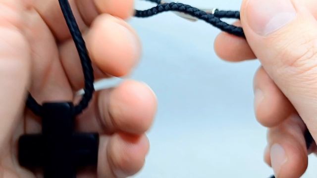 Крест из дерева. Православный нательный крестик из гренадила ручной работы.