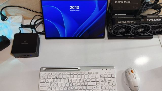 MINISFORUM Oculink адаптер DEG1 + Elite UM890 PRO + GAINWARD RTX 4070 TI Super PHOENIX GS смотреть онлайн