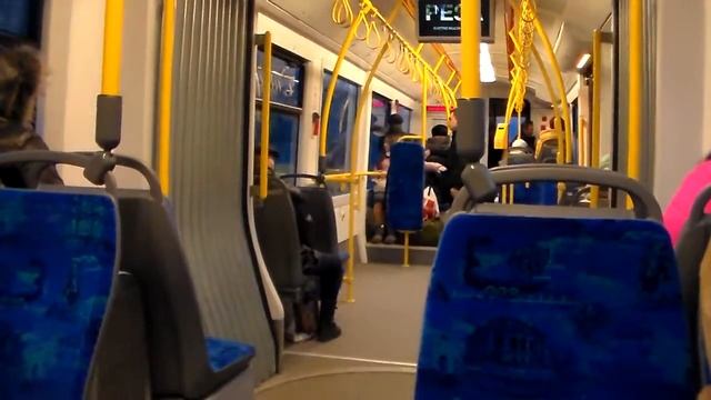 Киевский трамвай Pesa, маршрут №3. Салон смотреть онлайн