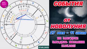 СКОРПИОН: "СОБЫТИЯ от НОВОЛУНИЯ с 27.05.2025 по 11.06.2025"!!!
