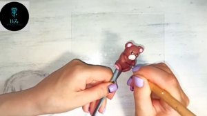 Мастер класс;лепим мишку из полимерной глины