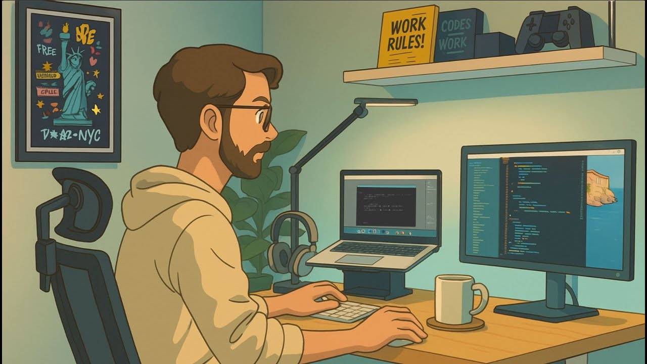 TYPING SOFTLY IN A GHIBLI DREAM 🍃 Lofi Coding Mix That Calms Your Brain