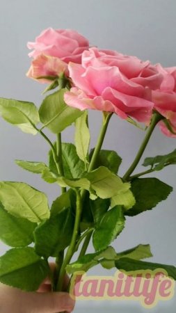 Розы из холодного фарфора. Керамическая флористика.