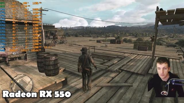 Red Dead Redemption remastered на слабом пк RX 550 Ryzen 5 5500GT смотреть онлайн