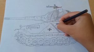 Как нарисовать танк VK 72 из мультика про танки Геранда