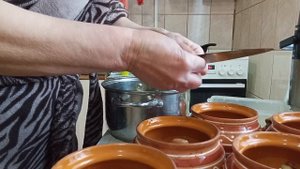 Сегодня готовлю мясо в горшочках