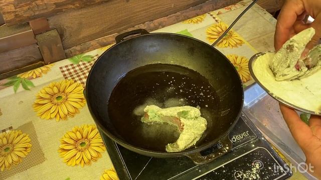 Один в лесной избушке. ЖАРЕНАЯ ЩУКА С ЛУКОМ. #жизньвкайф