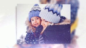 «Снежный день» — шаблон для создания слайд-шоу в Фото?