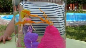 Диана и Рома Распаковка НОВОЙ игрушечной куклы-русалки