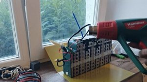 монтаж смарт БМС в батарею 72 вольт