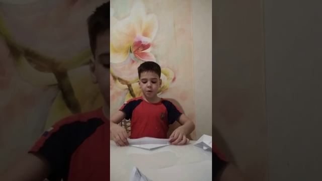 Оригами.Кораблик из листа бумаги,формата А4 без клея
