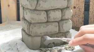 Делаю имитацию оригинального камня из цемента на ново