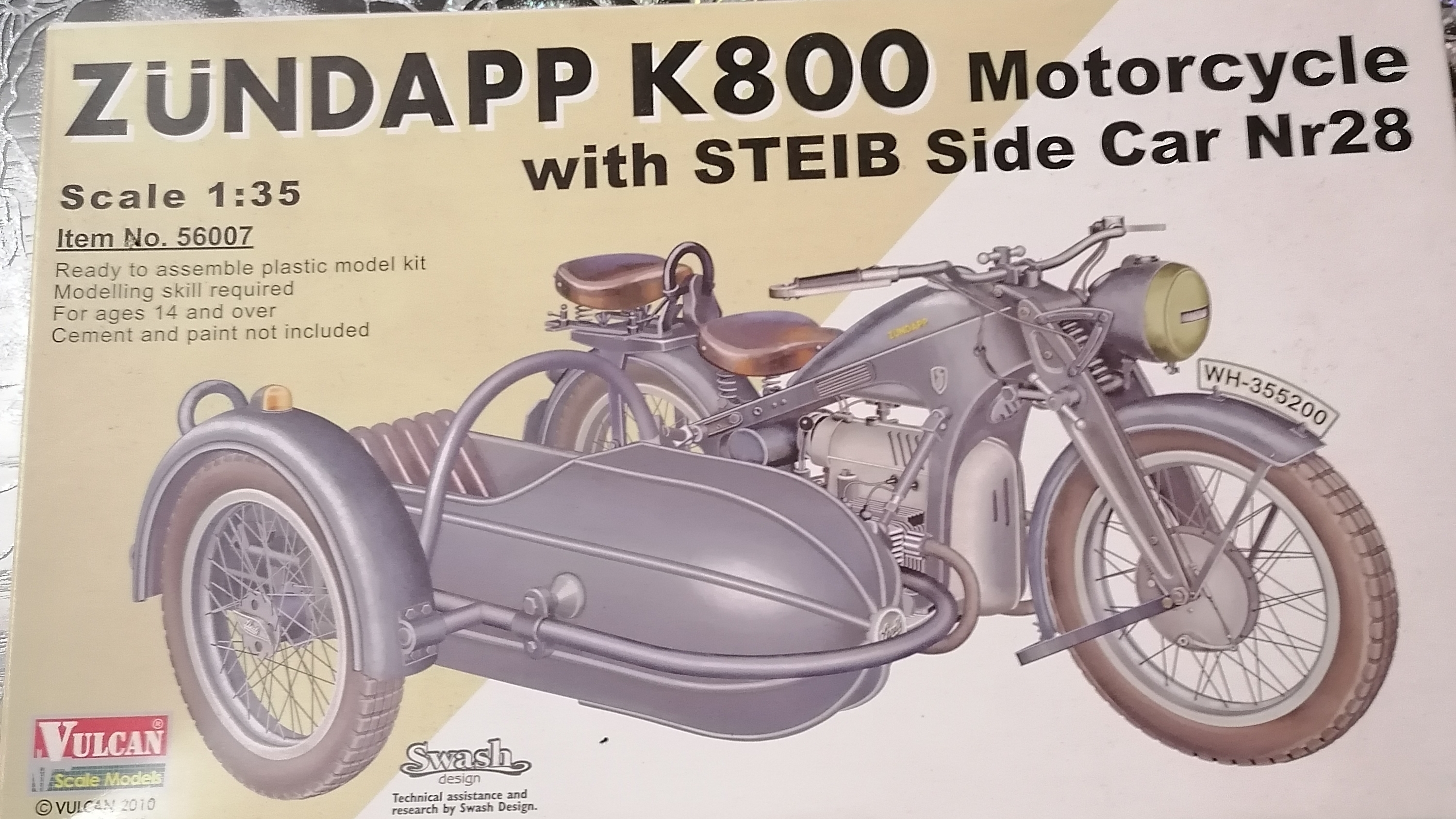 Мотоцикл Zundapp K 800, обзор перед сборкой. смотреть онлайн