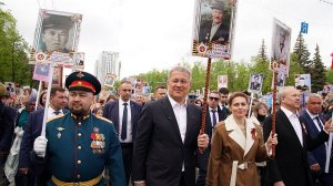 г. Уфа. Бессмертный полк. Общение с артистами в ГКЗ «Башкортостан». Май 2025 г.