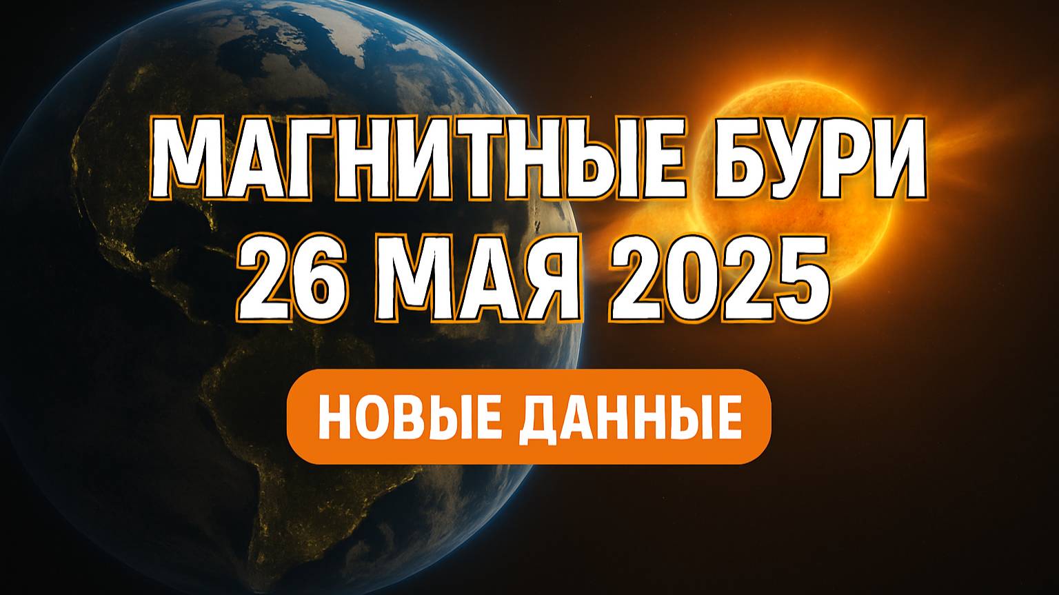 НОВЫЕ ДАННЫЕ! Магнитные бури 26 мая 2025 года!