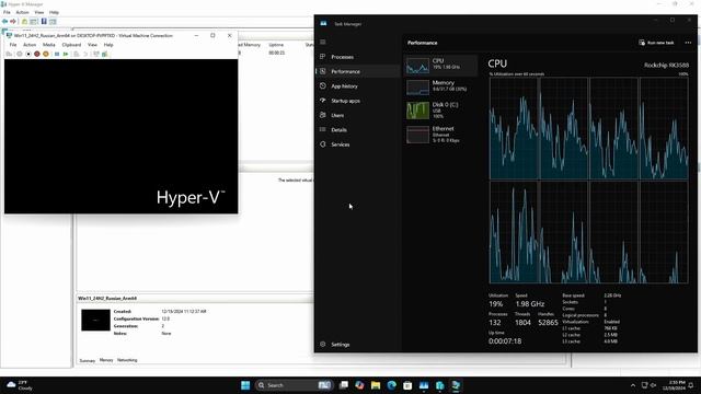 Запуск Windows 11 Pro и Hyper-V на Orange PI 5 Plus с 32 ГБ памяти смотреть онлайн