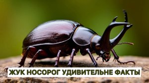 Жук носорог обыкновенный, насекомые удивительные факты
