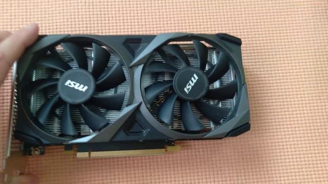 Обзор внешнего вида видеокарты MSI RTX 3050 8GB смотреть онлайн