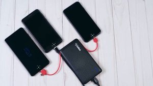 Повербанк со встроенными кабелями Gelius Pro Choice