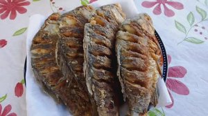Жареный карась .