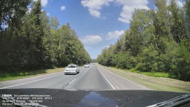 iBOX EVO LaserVision WiFi Signature Dual - загородная трасса А108 (часть 1) смотреть онлайн