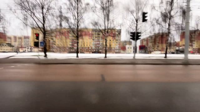 Витебск. Поездка на троллейбусе 1 от Ж/Д Вокзала до Мик? смотреть онлайн