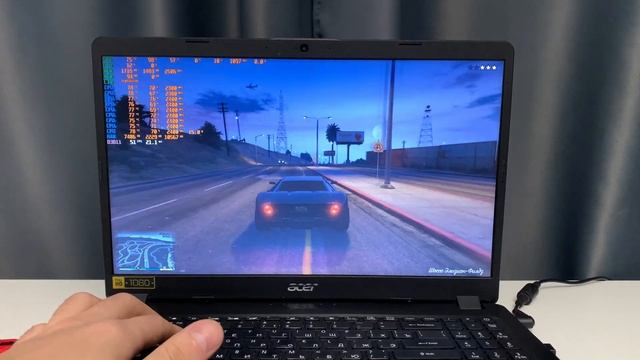GTA 5 высокие 1920x1080 - Acer i5-8265u, ram 8gb, Nvidia GeForce mx130 2gb, SSD NVMe 256gb+S смотреть онлайн