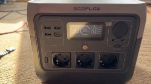 Первое подключение Eco Flow River 2 Pro солнечной панели.