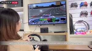 Игровой руль POWERHUB с педалями и коробкой передач