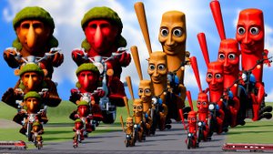 Итальянские мемы - Гонки на выживание |Мультик про Машинки | Тачки мультфильм