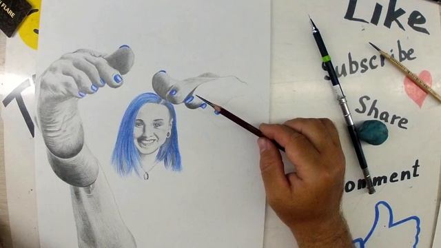 Blue girl - pencil drawing 4K time lapse - смотреть видео онлайн от «Матюхин Александр Юрьевич» в хорошем качестве, опубликованное 26 мая 2025 года в 2:20:57 00:03:01.