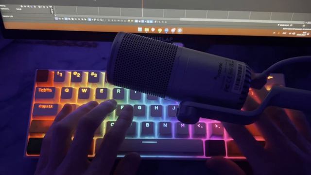 АСМР печатаю на Anne Pro 2 Cherry MX Red смотреть онлайн