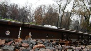 Стрелка с контррельсами повышенной высоты