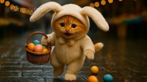 🐰 Tiny Cat Helps the Easter Bunny_ A Whiskered Holiday Rescue 💛🐾