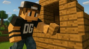 ВЫЖИВАНИЕ В ОБЫЧНОМ МИРЕ #1 - построил дом и нашёл деревню