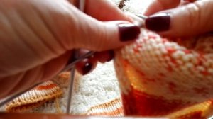 Вязание носка со сменной пяткой, следом и мыском.Вязание СЛЕДА.Подробности #вяжемноски #вяжемспицам