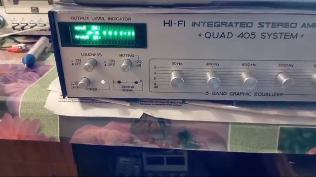 Кассетная дека Яуза 221С-2, Усилитель QUAD 405 STEREO. Винтаж СС смотреть онлайн