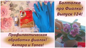 Болталка про Фиалки! Выпуск 124! Профилактическая обработка фиалок! Актара и Топаз!