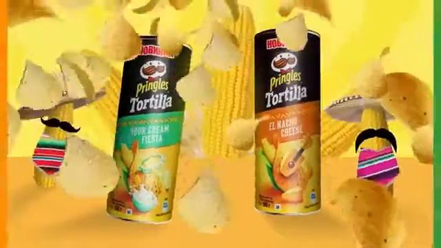 KELLOGG PRINGLES PRINGLES TORTILLA SOUR CREAM FIESTA PRINGLES TORTILLA CHIPS NACHO CHEESE чипс