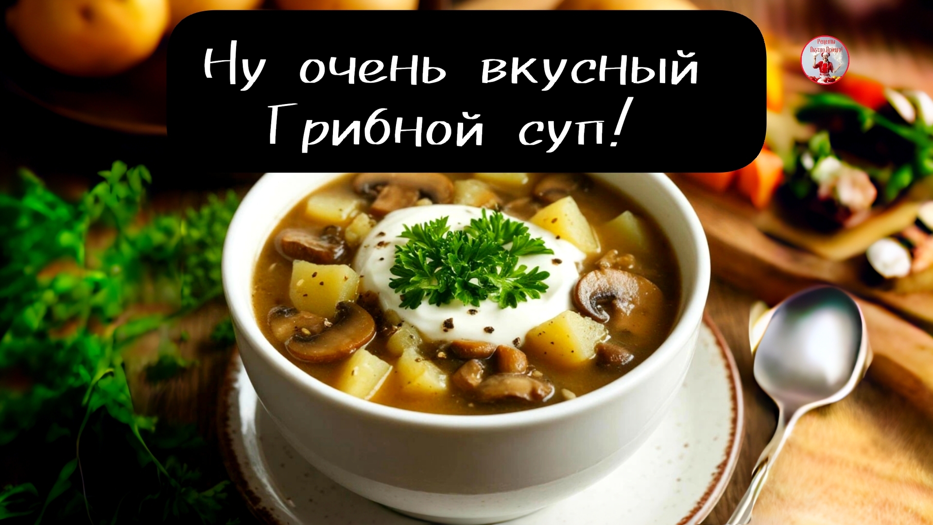 Ну очень вкусный ГРИБНОЙ СУП  Грибной суп из шампиньонов с картофелем!