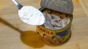 Я смешала кукурузный крахмал с рыбными консервами и результат всех удивил Ужин готов за 5 минут!