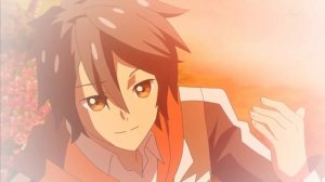 Романтитеский момент в аниме-поцелуй