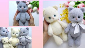МК на котят из фантазийной пряжи. Связала дочке трендовую игрушку!